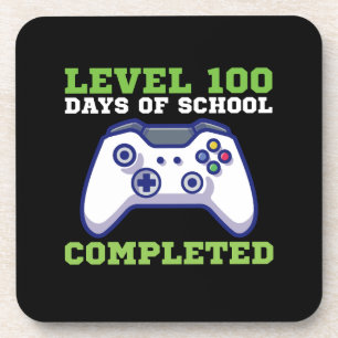 Jongens Niveau 100 Dagen School Voltooide  Bier Onderzetter