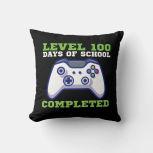 Jongens Niveau 100 Dagen School Voltooide  Kussen
