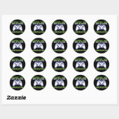 Jongens Niveau 100 Dagen School Voltooide Ronde Sticker (Vel)