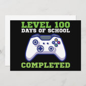 Jongens niveau 100 dagen van de school voltooid kaart (Voorkant / Achterkant)