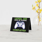 Jongens niveau 100 dagen van de school voltooid kaart (Gele Bloem)
