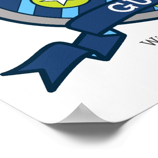 Jongens noemen het heraldry shield poster (Hoek)