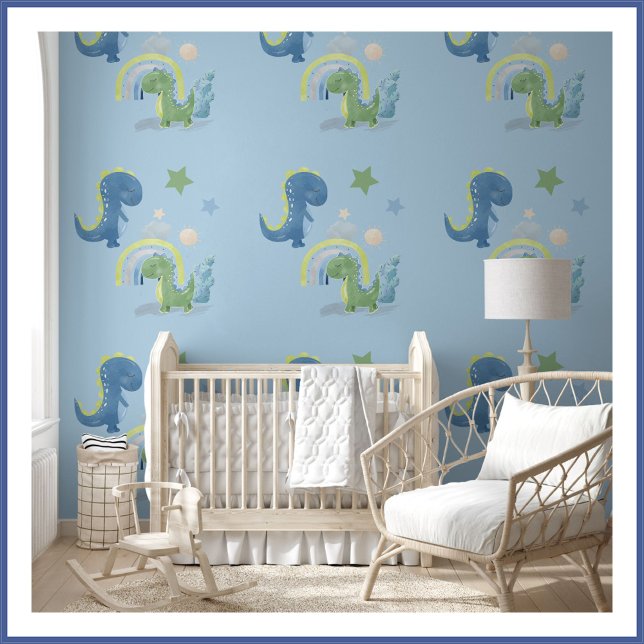 Jongen's Nursery Dinosaurs bij Play Peel & Stick Behang (Creator heeft geüpload)