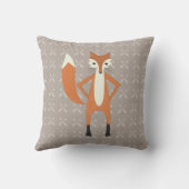 Jongen's Nursery Room Baby Stat Fox Arrow Pattern Kussen (Achterkant)