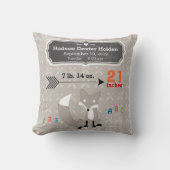 Jongen's Nursery Room Baby Stat Fox Arrow Pattern Kussen (Voorkant)