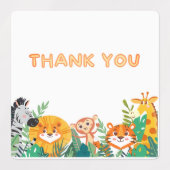 Jongens Oerwoud Bedankt Labels (Design 1)