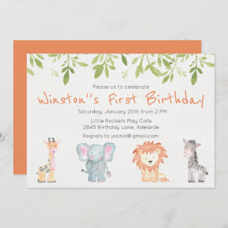 Jongen's Oerwoud Gewaardeerde uitnodiging op zater