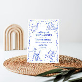 Jongens Oerwoud Zoo Safari Dieren Verjaardag Kaart