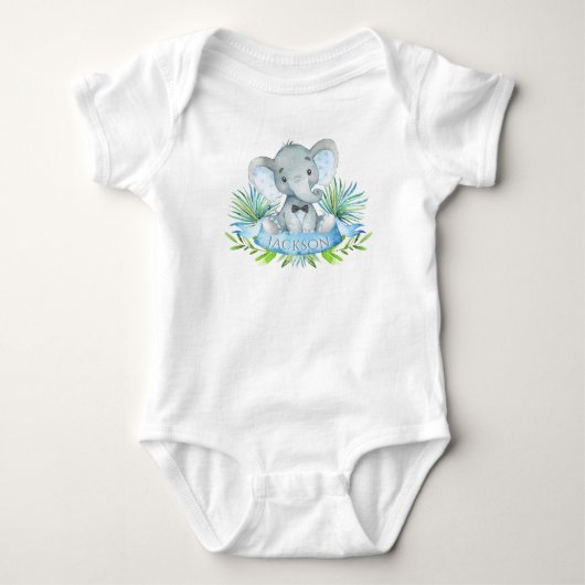 Jongens olifant baby shirts (Voorkant)