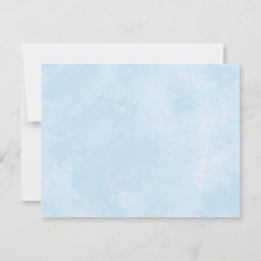 Jongens Olifant Baby shower Luier Raffle Kaart (Achterkant)