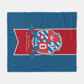 Jongens Ollie letter O naam betekent blauw deken (Voorkant (Horizontaal))