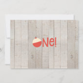 Jongens om te vissen Op één foto-verjaardagsuitnod Kaart (Achterkant)