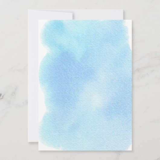 Jongens onder het Baby shower Zee Kaart (Achterkant)