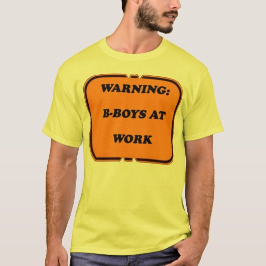jongens op het werk t-shirt (Voorkant)