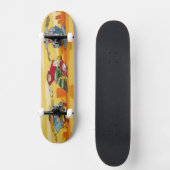 Jongens op skateboards - skateboard (Voorkant)