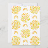 Jongens Oranje eerste reis rond de zon 1e verjaard Kaart (Achterkant)