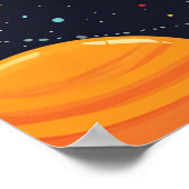 Jongens Outer Space Planets Verjaardag Welkom Post Poster (Hoek)