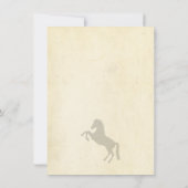 Jongens Paard Wild West Verjaardag Party Uitnodigi Kaart (Achterkant)