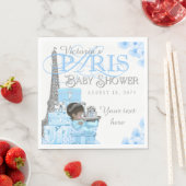 Jongens Paris Baby shower servetten (Insitu)