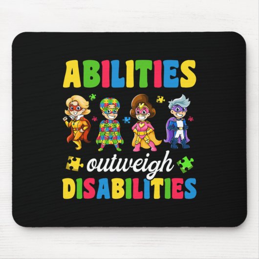 Jongens Peuter Autisme Disabilities Awareness Muismat (Voorkant)