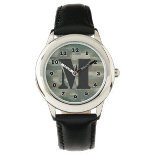 Jongens pixel camouflage horloge   Monogram person
