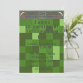 Jongens Pixel Gamer Verjaardagsfeestje Kaart (Staand voorkant)