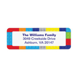 Jongen's Plastic Speelgoed Bricks Stapelblokken Etiket