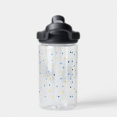 Jongens politieagent blauw Pet waterfles (Achterkant)