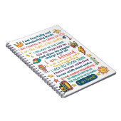 Jongens positieve affirmatie Schrift Notitieboek (Rechterzijde)