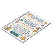 Jongens positieve affirmatie Schrift Notitieboek (Linkerzijde)