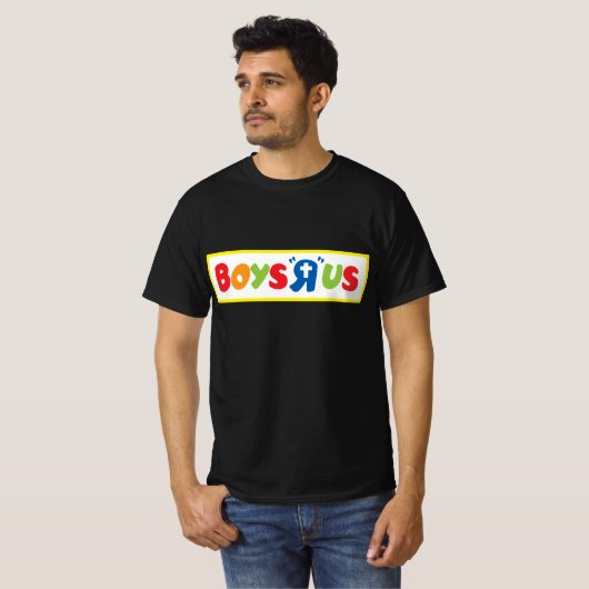 Jongens "R" Us - T-shirt (Voorkant volledig)