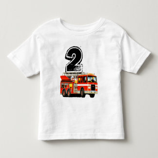 Jongens Red Fire Truck 2e verjaardag Kinder Shirts