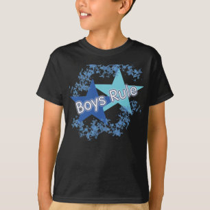 Jongens Regel Blauwe sterren Kinder T Shirt