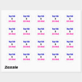 Jongens Regel & Meisjes Drool Ronde Sticker (Vel)
