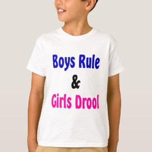 Jongens Regel & Meisjes Drool T-shirt