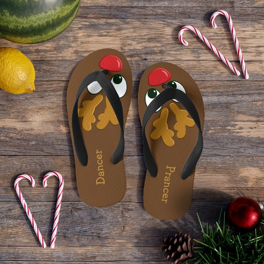 Jongens Rendier Gepersonaliseerde Kerstmis in Juli Kinder Teenslippers