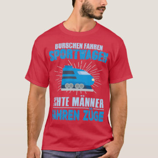Jongens rijden sportwagens Echte mannen rijden tre T-shirt