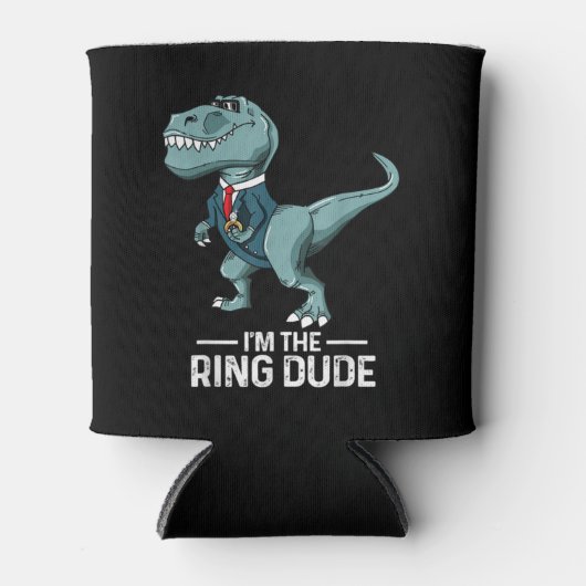 Jongens Ring Bearer T-Rex Dinosaur Wedding Party G Blikjeskoeler (Voorkant)