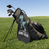 Jongens Ring Bearer T-Rex Dinosaur Wedding Party G Golfhanddoek (Groen)