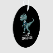 Jongens Ring Bearer T-Rex Dinosaur Wedding Party G Ornament (voorkant)