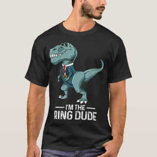 Jongens Ring Bearer T-Rex Dinosaur Wedding Party G T-shirt