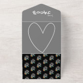 Jongens Robot in de ruimte Voeg foto toe Valentijn All In One Uitnodiging (Buitenkant)