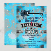 Jongens Rock Star Verjaardag Party Uitnodigingen (Voorkant / Achterkant)