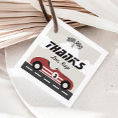 Jongens  Rode Race Auto Verjaardagsfeest Bedankjes Labels