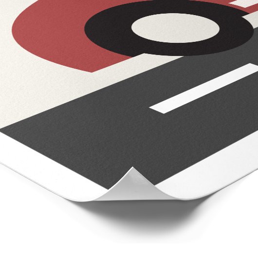 Jongens  Rode Race Auto Verjaardagsfeest Poster (Hoek)