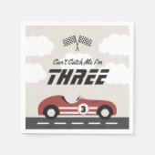 Jongens  Rode Race Auto Verjaardagsfeest Servet (Voorkant)