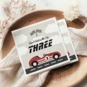 Jongens  Rode Race Auto Verjaardagsfeest Servet