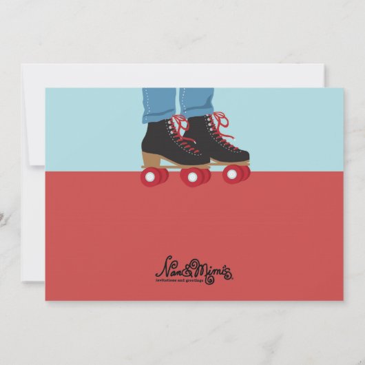 Jongens, rolschaatsen kaart (Achterkant)