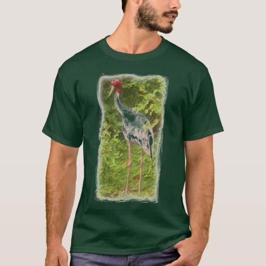 Jongens rood hoofd vogel shirt (Voorkant)