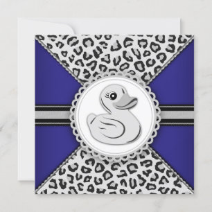 Jongens Rubberen Eend Baby Shower Kaart